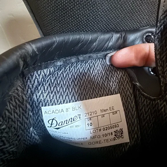 Danner Men's Acadia Black Lace-Up Boots style #21210